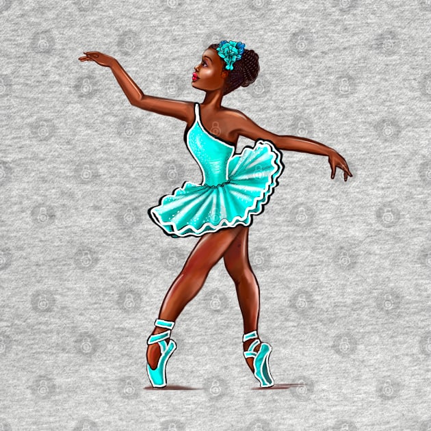 African American Black ballerina girls with corn rows ballet dancing 6 ! black girl with Afro hair and dark brown skin wearing a green tutu. Love Ballet by Artonmytee